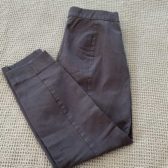 EverlaneThe Side Zip Cotton Stretch Pants Grey- 8 - Picture 4 of 10